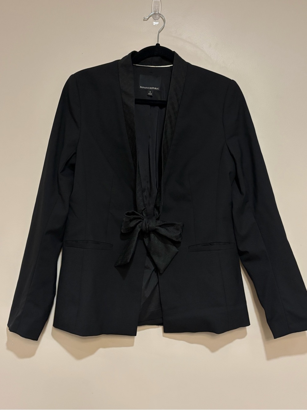Banana Republic | Wool Tie front suit jacket/blazer Women’s size 8 stretch work